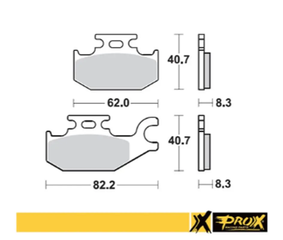 PROX brzdové destičky KH413 SUZUKI LT-A/F 400F 08-15, LT-A 450X 07-10, LT-A 700X 05-07, LT-A 750X 08-15 levý přední (PROX brzdové destičky KH413)