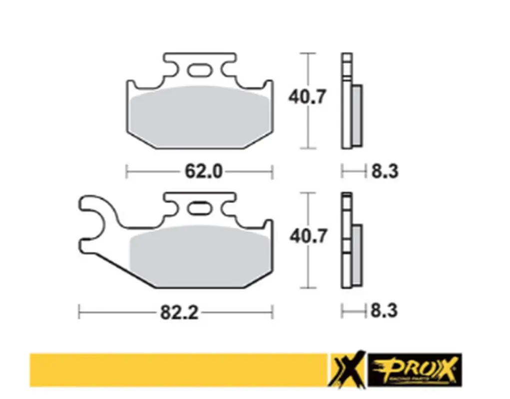PROX brzdové destičky KH414 SUZUKI LT-A/F 400F 08-15, LT-A 450X 07-10, LT-A 700X 05-07, LT-A 750X 08-15 pravý přední (PROX brzdové destičky KH414)