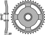 PBR řetězové kolo zadní 381 40 F (řetěz 415) (MADE IN ITALY) (PBR řetězové kolo zadní 381 40 F (řetěz 415) (MADE IN ITALY))