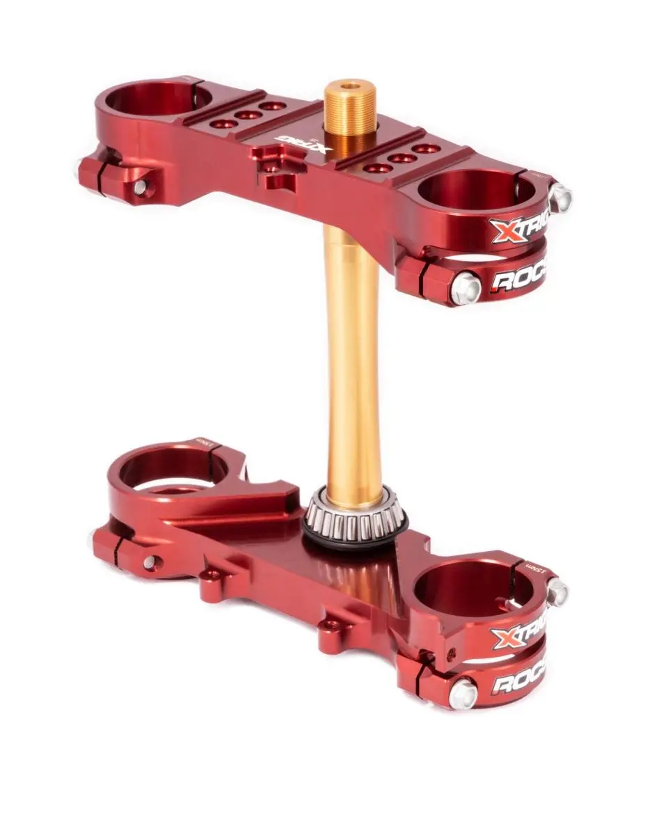 XTRIG vzpěry předního odpružení ROCS TECH TRIPLE CLAMPS YAMAHA YZ 65 '18-'26; YZ 85 '06-'26 (OFFSET 25mm) barva X-TRX BROWN ( )