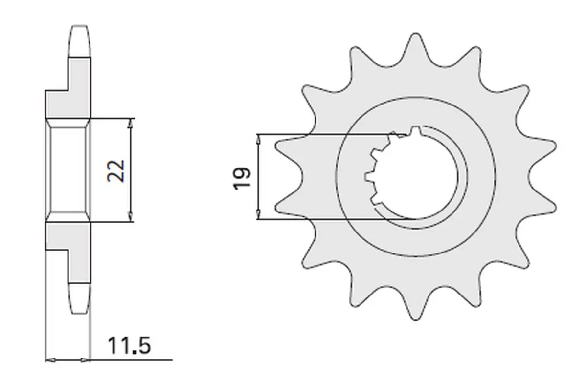 CHT řetězové kolo přední 4101 16 SUZUKI DR 125 85-00 (JTF409.16) (409-16) (CHT řetězové kolo přední 4101 16 SUZUKI DR 125 85-00 (JTF409.16) (409-16))
