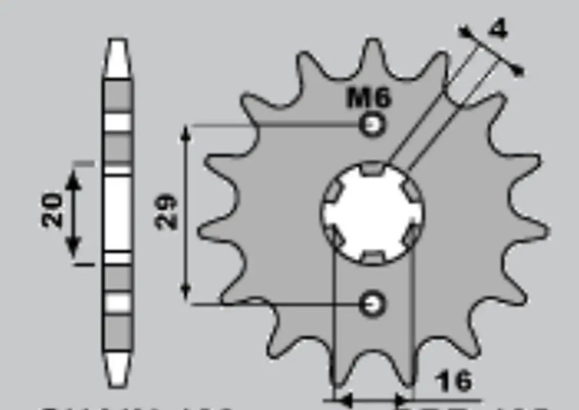 JR řetězové kolečko přední 425 15 SUZUKI TS 125R/X '90-'96, GSXR 125 '17-'18, RG 80 86-87, GSX 125S '17'-'18 (42515JT) (JTF425.15,JTF1425.15) ( )