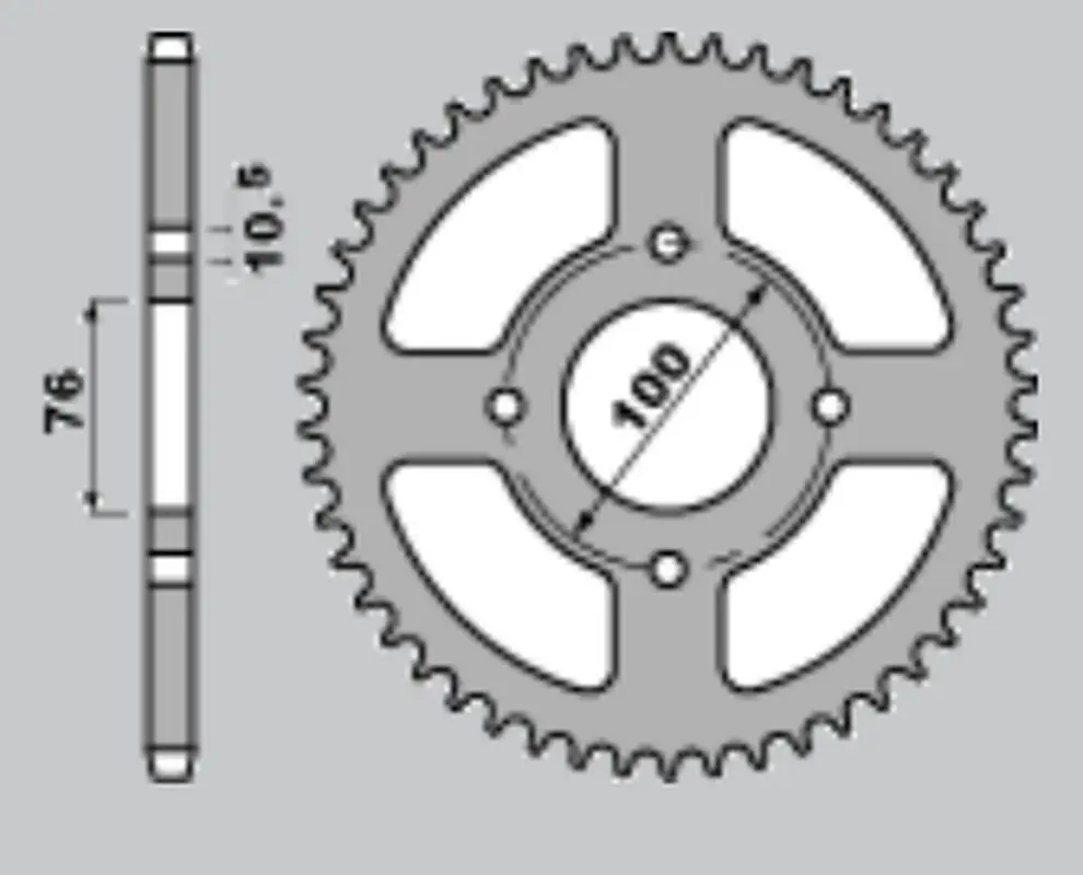 CHT rozeta 4301 43 (430143) SUZUKI LT-E LTE 250/300/500 '82-'87, LTR LT-R 500 '88-'92, VL 250 INTRUDER '00-'04, GSX-R 250 '87-'89 (CHT rozeta 4301 43)