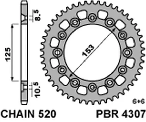 PBR rozeta 4307 39 HONDA CRM 250 '91 (JAPAN) (JTR210.39) (MADE IN ITALY) (PBR rozeta 4307 39 HONDA CRM 250 '91 (JAPAN) (JTR210.39) (MADE IN ITALY))