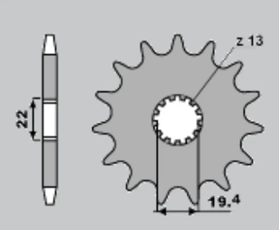 PBR zadní řetězové kolo 4331 48 F DERBI 50 FENIX (96-99) (řetěz 420) (MADE IN ITALY) ( )