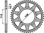 PBR zadní řetězové kolo 4383 48 C45 YAMAHA R6 99-02 (ŘETĚZ 532) (JTR1873.48) (MADE IN ITALY) (PBR zadní řetězové kolo 4383 48 C45 YAMAHA R6 99-02)