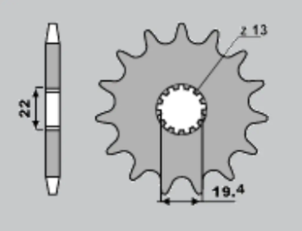 PBR přední řetězové kolo 439 15 18NC SUZUKI GR 650 (83-85), GSX 400 F (řetěz 530) (MADE IN ITALY) (PBR přední řetězové kolo 439 15 18NC SUZUKI GR 650)