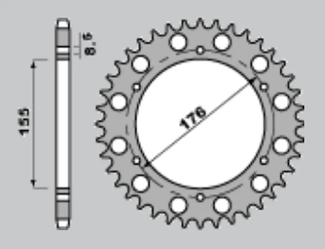 CHT výprodej zadní řetězové kolo 4392 42 TRIUMPH 900 (A4152046420) (CHT výprodej zadní řetězové kolo 4392 42 TRIUMPH 900 (A4152046420))