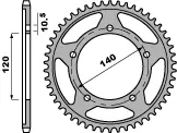 PBR zadní řetězové kolo 4398 46 C45 SUZUKI DL 650 04-20 (-1) (JTR1792.46) (řetěz 525) (MADE IN ITALY) ( )