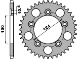 PBR řetězové kolo zadní 4443 39 C45 DUCATI 749/749 DARK 04-06 (řetěz 525) (JTR744.39) (MADE IN ITALY) ( )