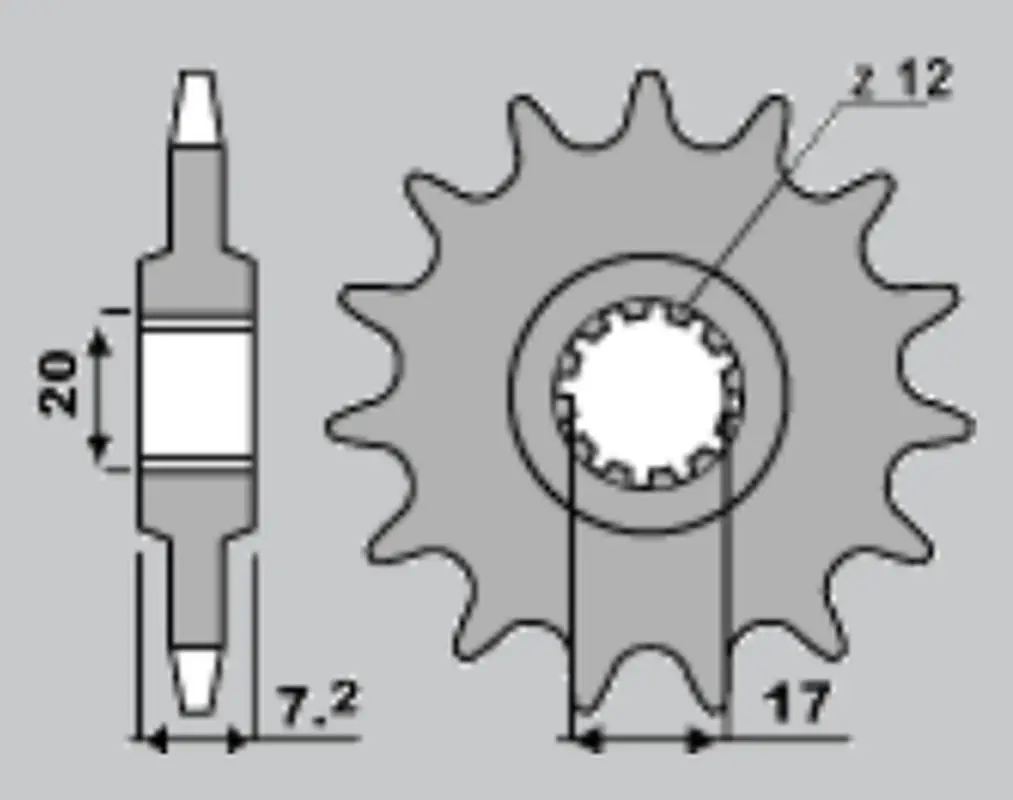 SIFAM rozeta 4461 48 YAMAHA DT 50R 97-03, MBK 50 X LIMIT '00-'04 (řetěz 420) (JTR1832.48) (SIFAM rozeta 4461 48 YAMAHA DT 50R 97-03, MBK 50 X LIMIT)
