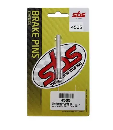 SBS závěs (čep) brzdových destiček zadní HONDA CR 125/250 90-01, XR, CRM, KAWASAKI KX 125/250 95-08, KXF 250/450 06-16, SUZUKI RM 125/250, RMZ 250/450