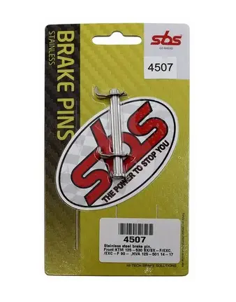 SBS závěs (čep) brzdových destiček přední KTM SX\SXF\EXC\EXCF\XC\XCW 00-16, HUSQVARNA CR/WR 07, TC 250 04, TC 450/510 06-10, TC/TE/FC 125/250/300/501