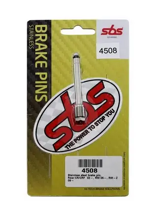 SBS závěs (čep) brzdových destiček zadní HONDA CR 125/250 02-07, CRF 250/450 05-20, SUZUKI RM 125/250 05-09, RMZ 250/450 08-18 (SBS závěs (čep))