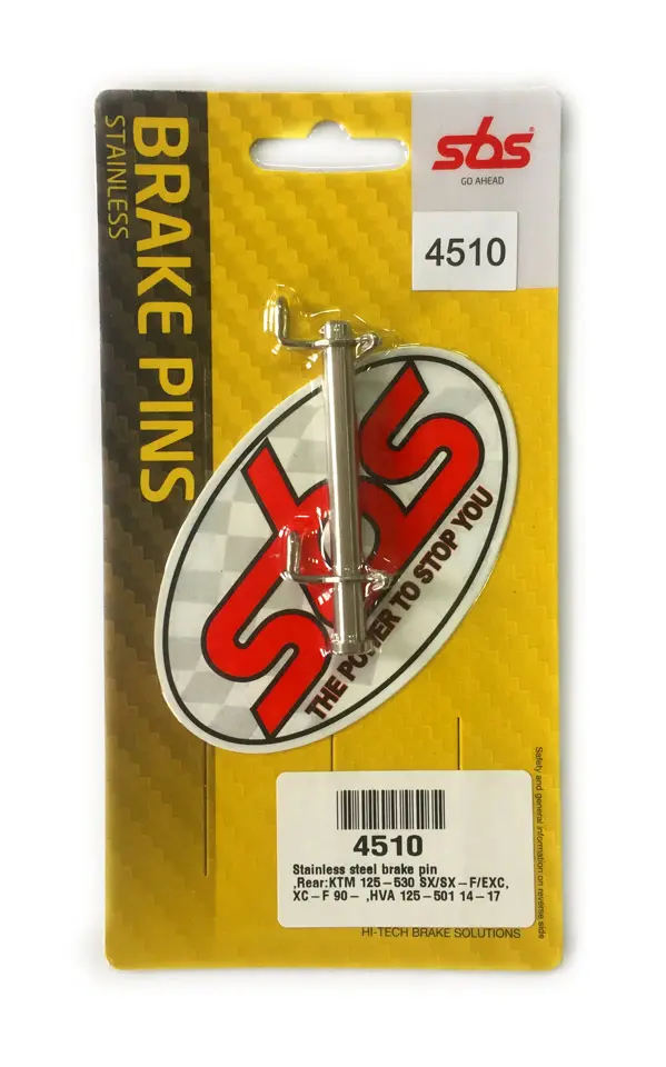 SBS závěs (čep) brzdových destiček zadní KTM 125/530 09-19, HUSQVARNA 125/350 14-19, HUSABERG 125/570 09-14 (SBS závěs (čep) brzdových destiček zadní)