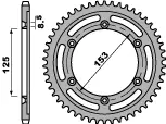 PBR zadní řetězové kolečko 4547 54 C45 HONDA XR 125L 03-08 (JTR1258.54) (řetěz 428) (MADE IN ITALY) (PBR zadní řetězové kolečko 4547 54 C45 HONDA XR)
