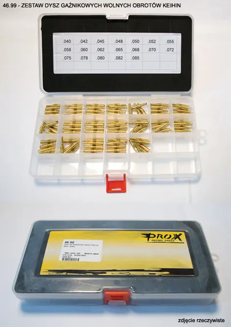 PROX sada volnoběžných trysek karburátoru KEIHIN (na objednávku) (PROX sada volnoběžných trysek karburátoru KEIHIN (na objednávku))