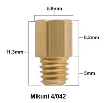PROX hlavní tryska MIKUNI typ 4/042 průměr #420 ( 1 kus ) (PROX hlavní tryska MIKUNI typ 4/042 průměr #420 ( 1 kus ))