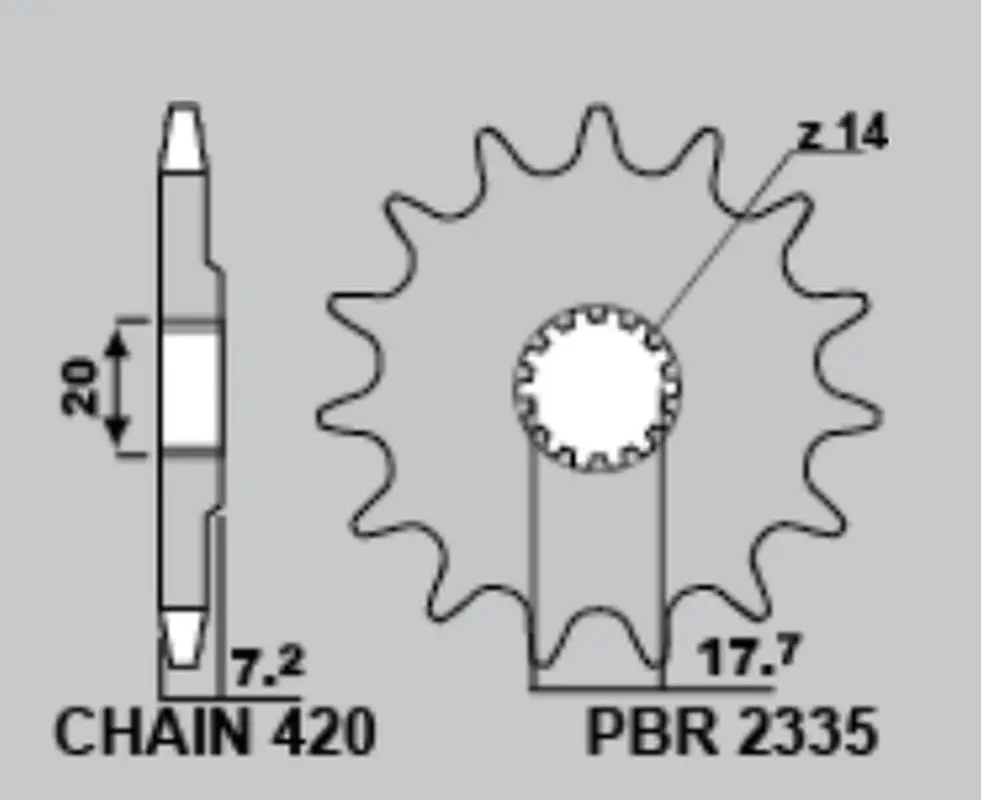 PBR rozeta 4738 47 YAMAHA YZ 65 '18-'19 (JTR1798.47) (MADE IN ITALY) ( )