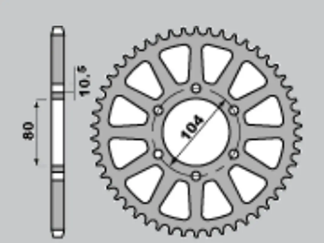 JR rozeta 478 40 KAWASAKI ZX6R (05-13), Z750 (JTR478.40) (řetěz 520) ( )
