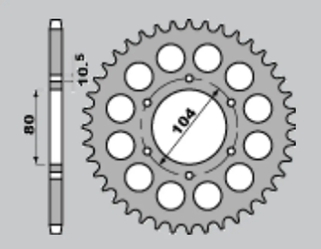 JR zadní řetězové kolečko 488 38 KAWASAKI GPZ 550 '82-'83 (JR zadní řetězové kolečko 488 38 KAWASAKI GPZ 550 '82-'83)