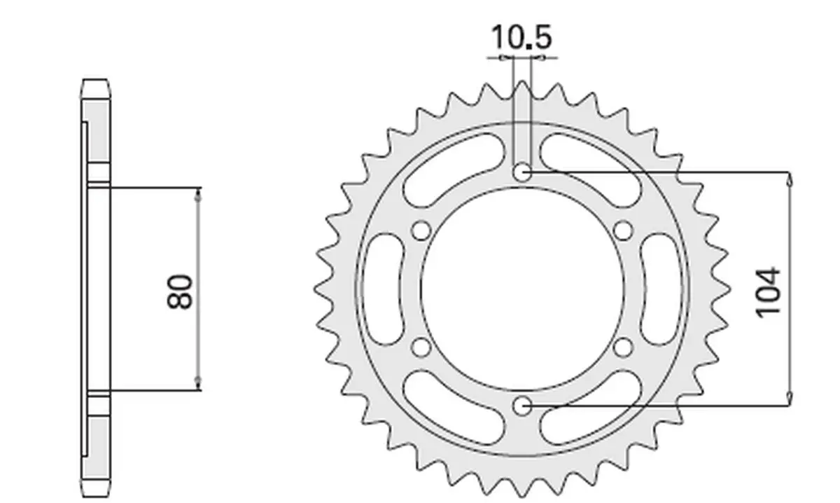 CHT zadní řetězové kolečko 488 40 KAWASAKI ZX 10R (MOD. 530) (488-40K) (CHT zadní řetězové kolečko 488 40 KAWASAKI ZX 10R (MOD. 530) (488-40K))
