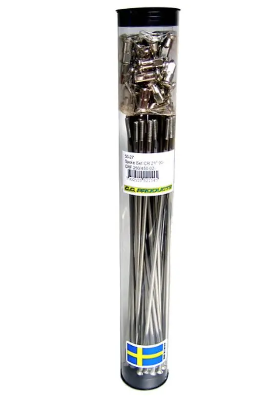CC špice s niply komplet. 17" přední HONDA CR 80 R '86-'95 (10G/250-28) (OEM: 448A0-GC4-602 ; 44610-GS2-405) (50-872) (CC PRODUCTS) (CC špice s niply)