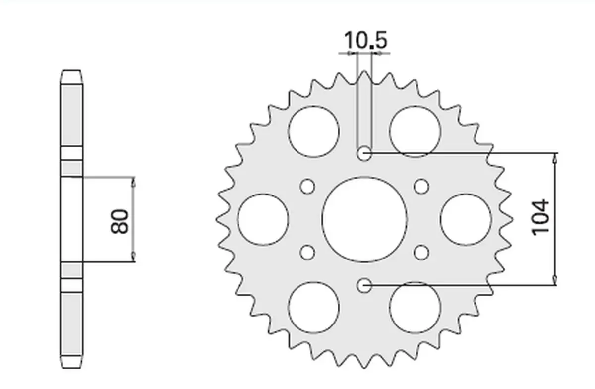 CHT VÝPRODEJ zadní řetězové kolo 501 40 KAWASAKI Z 1000 '78-'82 (A4140501400) (CHT VÝPRODEJ zadní řetězové kolo 501 40 KAWASAKI Z 1000 '78-'82)