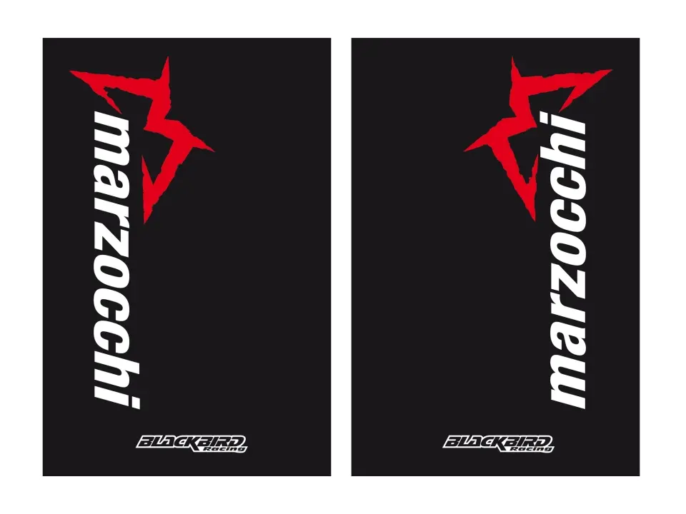 BLACKBIRD sada samolepek (dýhy) na vidlici (MARZOCCHI) 2 kusy (BLACKBIRD sada samolepek (dýhy) na vidlici (MARZOCCHI) 2 kusy)