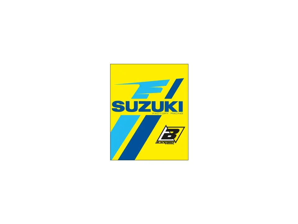 BLACKBIRD ochranné krytky na gripy LOGO SUZUKI KSRT RESTYLE 22 barva žlutá modrá (BLACKBIRD ochranné krytky na gripy LOGO SUZUKI KSRT RESTYLE 22)
