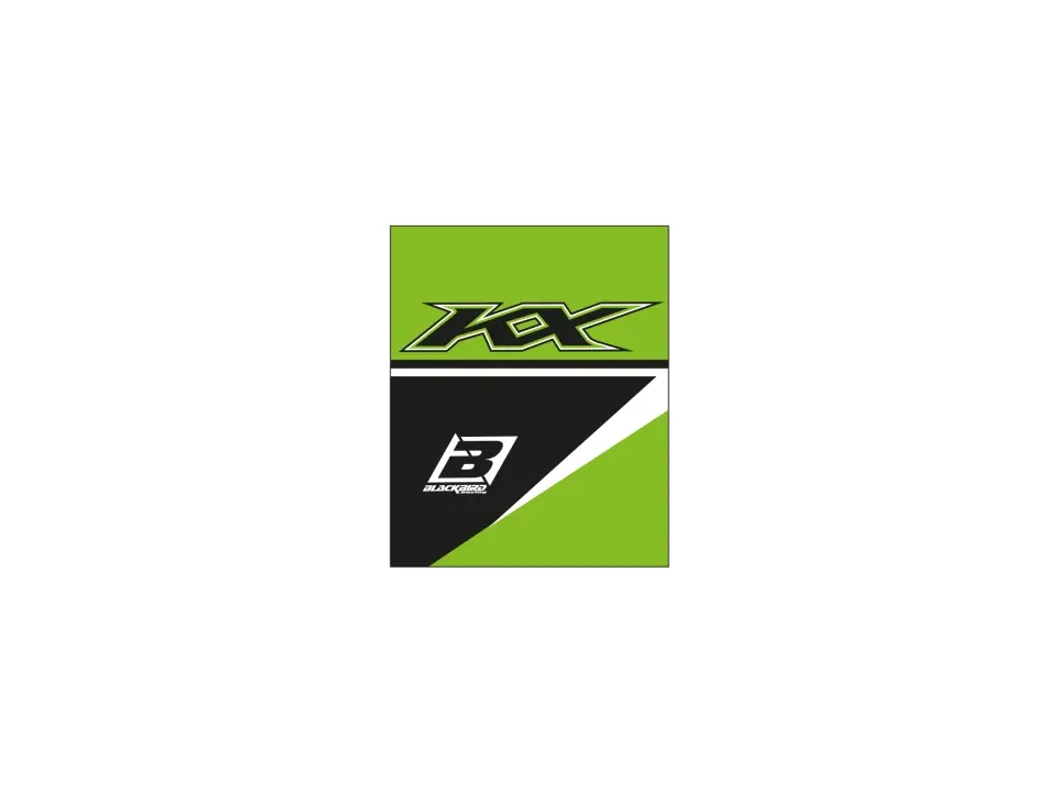 BLACKBIRD ochranné krytky na gripy LOGO KAWASAKI F a H 22 barva zelená černá ( )