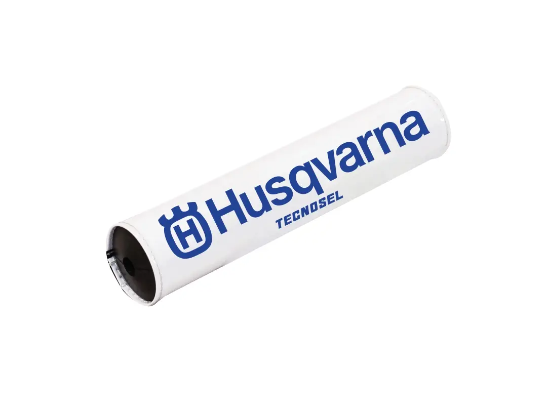 TECNOSEL (BLACKBIRD) kryt řídítka TRADITONAL HUSQVARNA VINTAGE barva bílá, LOGO HUSQVARNA (TECNOSEL (BLACKBIRD) kryt řídítka TRADITONAL HUSQVARNA)