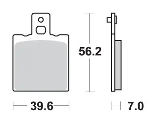 SBS brzdové destičky KH047 / KH47 STREET standardní keramické barva černá (SBS brzdové destičky KH047 / KH47 STREET standardní keramické barva černá)