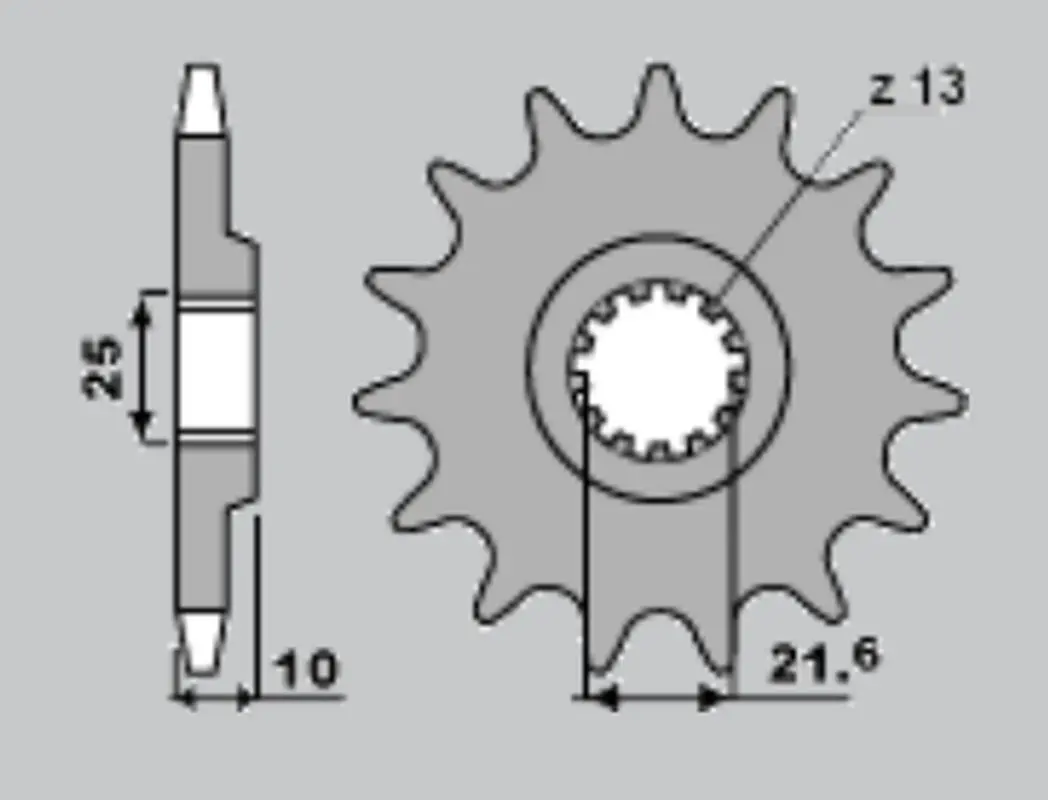 CHT řetězové kolo přední 521 15 KAWASAKI Z 900, Z 1000A (521-15) (JTF521.15) (CHT řetězové kolo přední 521 15 KAWASAKI Z 900, Z 1000A (521-15))