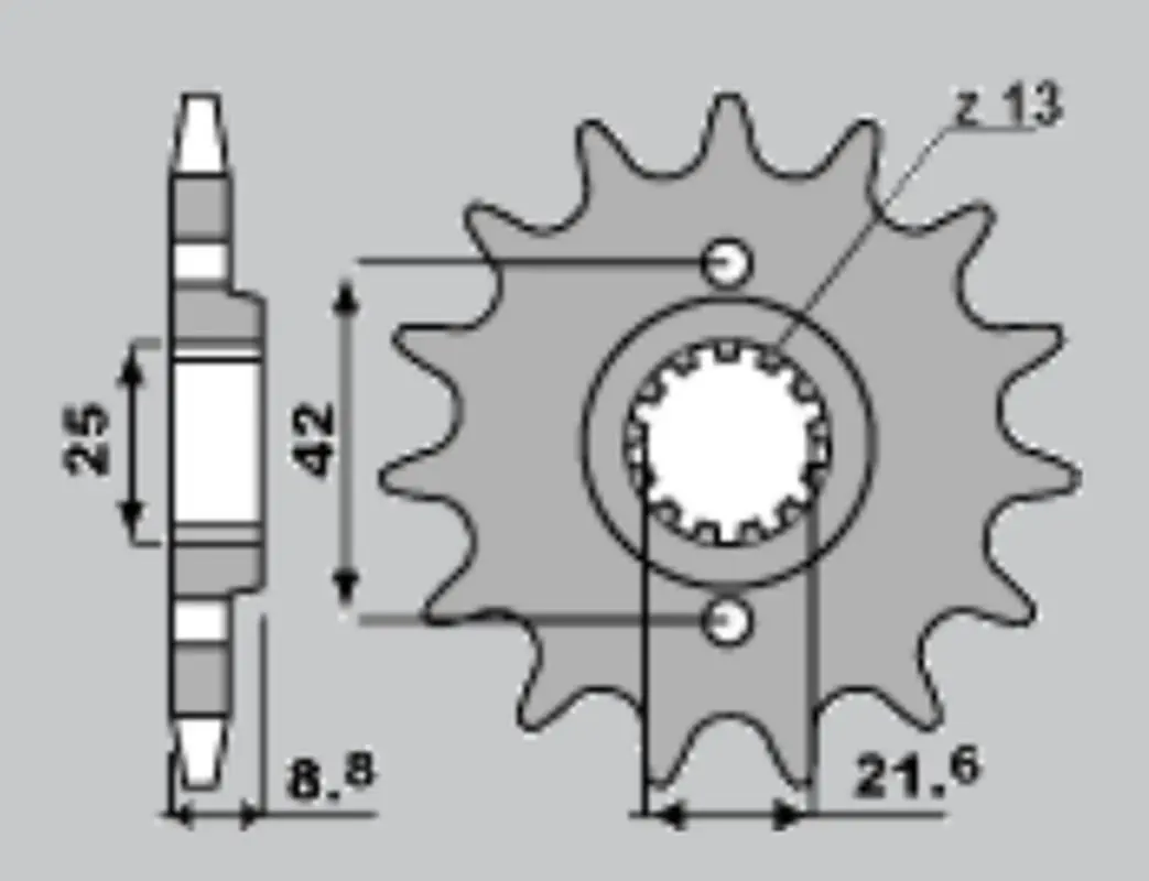 CHT řetězové kolečko přední 523 14 KAWASAKI EL 250 88-04 (CHT řetězové kolečko přední 523 14 KAWASAKI EL 250 88-04)