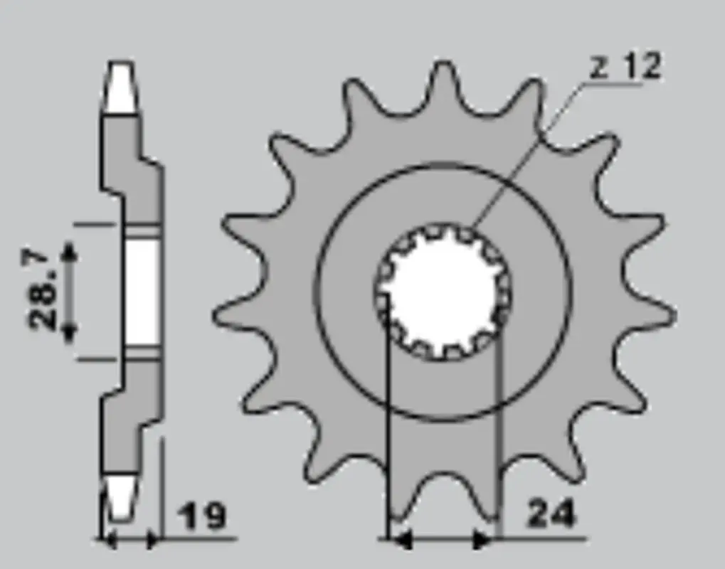 CHT řetězové kolečko přední 524 15 KAWASAKI GPZ 1100 (523-15) (CHT řetězové kolečko přední 524 15 KAWASAKI GPZ 1100 (523-15))