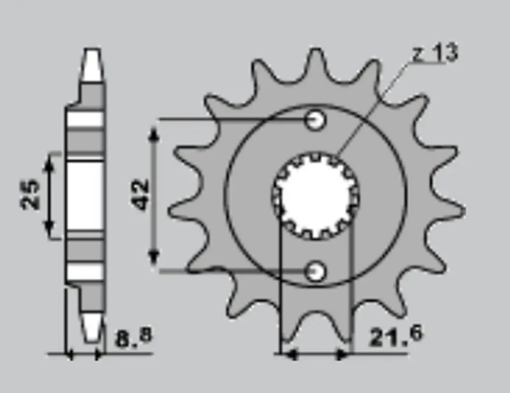 CHT řetězové kolečko přední 525 17 KAWASAKI ER5 97-06, KLE500 97-07 (JTF512.17) (CHT řetězové kolečko přední 525 17 KAWASAKI ER5 97-06, KLE500 97-07)