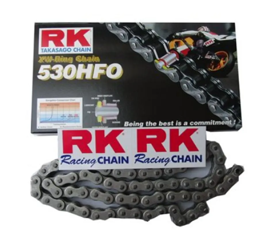 RK hnací řetěz 530HFO-114 (114 článků) XW-RING do 900ccm/40,0KN 110KM nýtovací spojka vyrobeno v Japonsku - VÝPRODEJ (RK hnací řetěz 530HFO-114 (114)