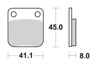 SBS brzdové destičky KH54 OFF-ROAD sintrované barva zlatá (SBS brzdové destičky KH54 OFF-ROAD sintrované barva zlatá)