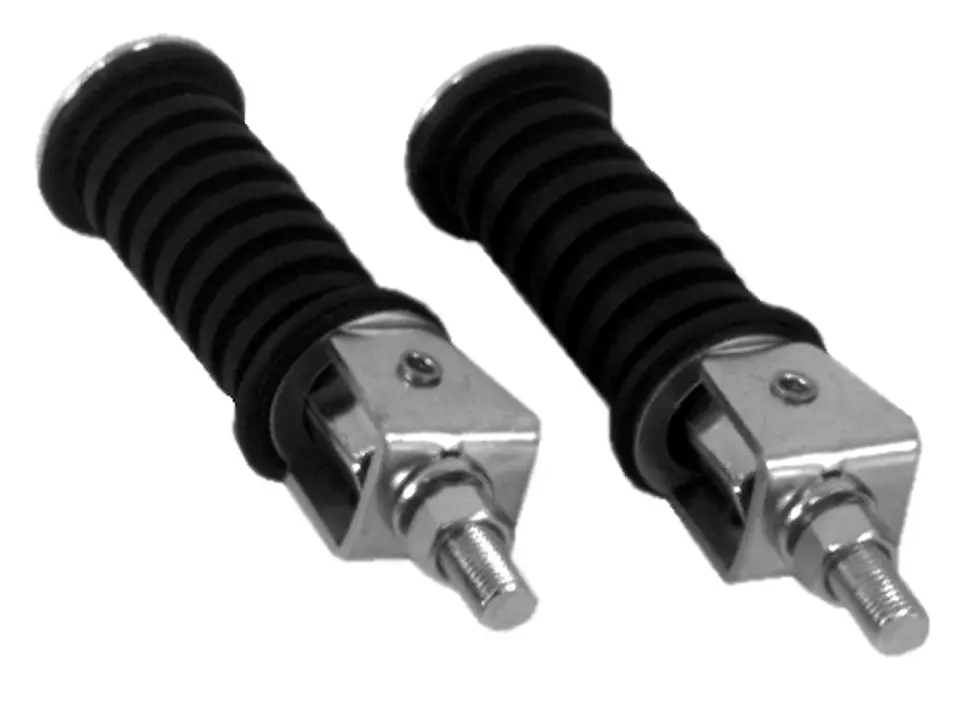 EMGO stupačka pasažéra univerzální (komplet 2 ks. pravý levý) (šroub 10mm s maticí, vzor SUZUKI) ( )