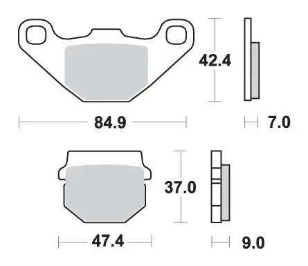 SBS brzdové destičky KH83 OFF-ROAD sintrované barva zlatá (SBS brzdové destičky KH83 OFF-ROAD sintrované barva zlatá)