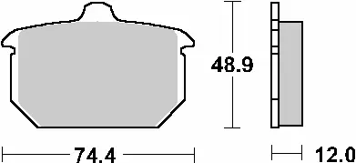 SBS brzdové destičky KH78 STREET standardní keramické barva černá (SBS brzdové destičky KH78 STREET standardní keramické barva černá)