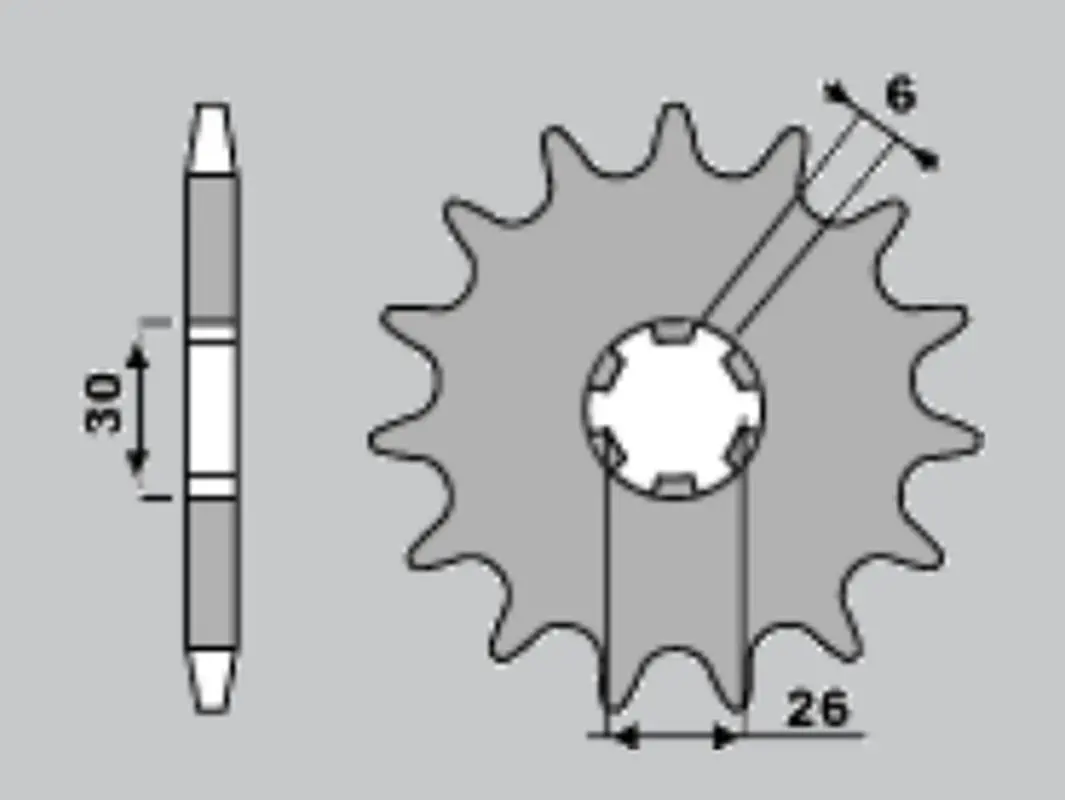 CHT řetězové kolo přední 568 17 YAMAHA XS 650 75-83, XS 500 (568-17) (JTF568.17) (CHT řetězové kolo přední 568 17 YAMAHA XS 650 75-83, XS 500)