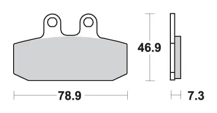 SBS brzdové destičky KH256 STREET STANDART keramické barva černá (SBS brzdové destičky KH256 STREET STANDART keramické barva černá)