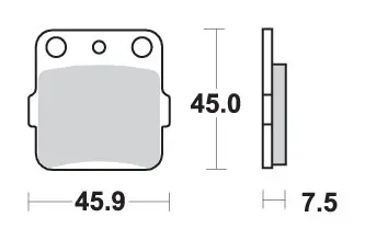 SBS brzdové destičky KH084 OFF-ROAD sintrované barva zlatá (SBS brzdové destičky KH084 OFF-ROAD sintrované barva zlatá)