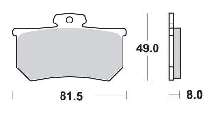 SBS brzdové destičky KH107 STREET STANDART keramické do třmenu A.P. RACING CALIPERS barva černá (SBS brzdové destičky KH107 STREET STANDART keramické)