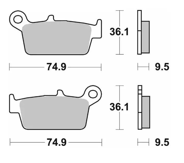 SBS brzdové destičky KH131 OFF-ROAD karbonové (SBS brzdové destičky KH131 OFF-ROAD karbonové)