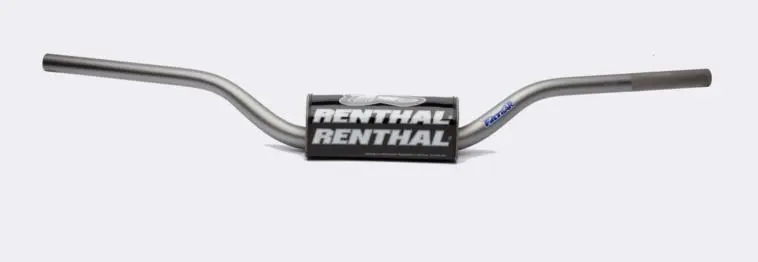RENTHAL řidítka 1,1/8 (28,6mm) MX FATBAR HANDLEBAR TANIUM CR HIGH/RICKY JOHNSON barva titanová s chráničem (RENTHAL řidítka 1,1/8 (28,6mm) MX FATBAR)