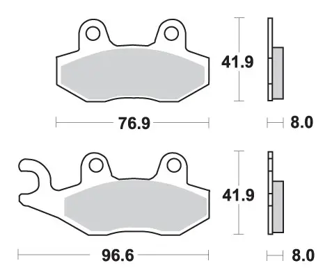 SBS brzdové destičky KH135 / KH214 OFF-ROAD sintrované barva zlatá (SBS brzdové destičky KH135 / KH214 OFF-ROAD sintrované barva zlatá)