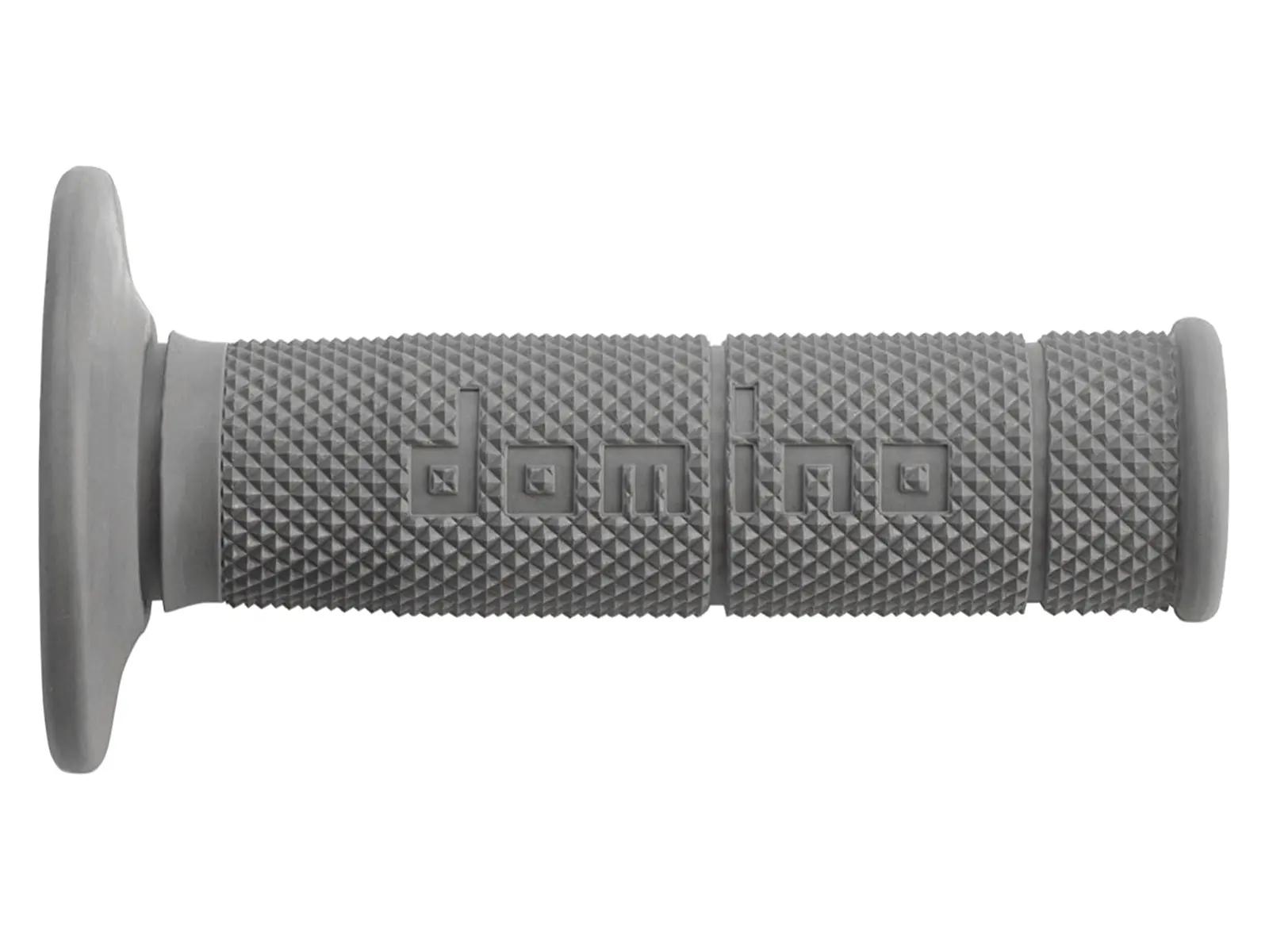 DOMINO gripy OFF ROAD jednosložkové ULTRA SOFT (22+25mm, délka 120/123mm) bez otvoru barva šedá (DOMINO gripy OFF ROAD jednosložkové ULTRA SOFT)